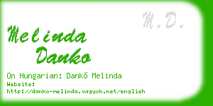 melinda danko business card